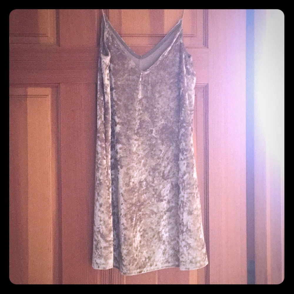 Urban outfitters velvet rose gold dress